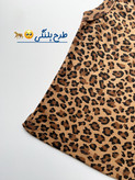 کراپ تاپ حلقهای طرح پلنگی دخترانه